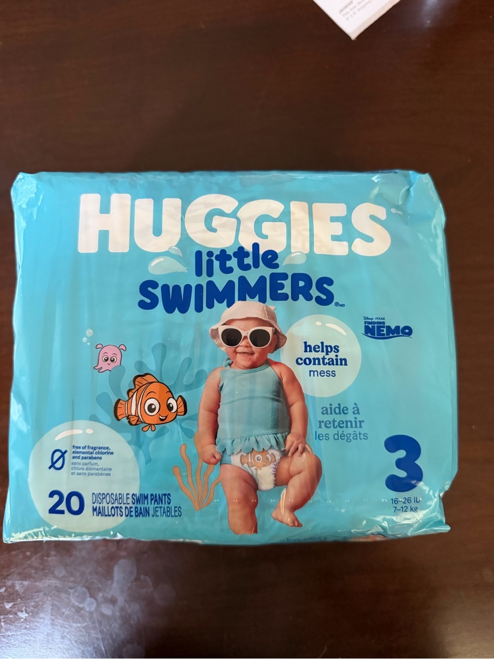 New Unopened Little Swimmers Size 3 Disposable Swim Pants. 20 disposable